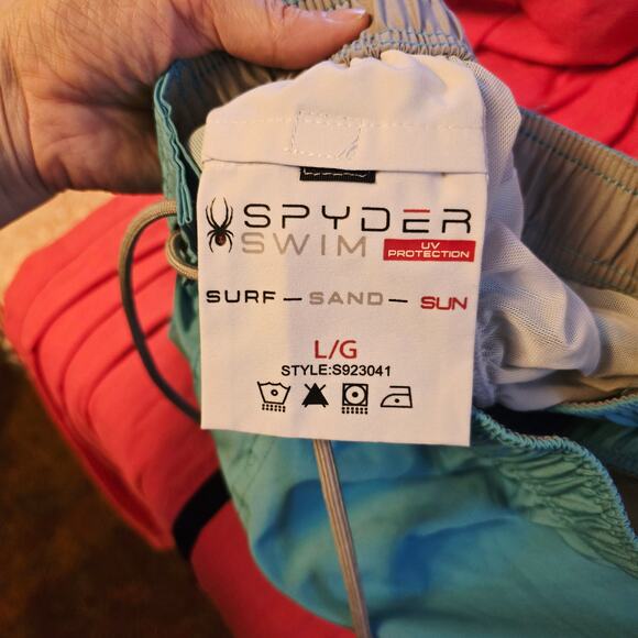 Spyder blue swim trunks size large - Picture 6 of 7